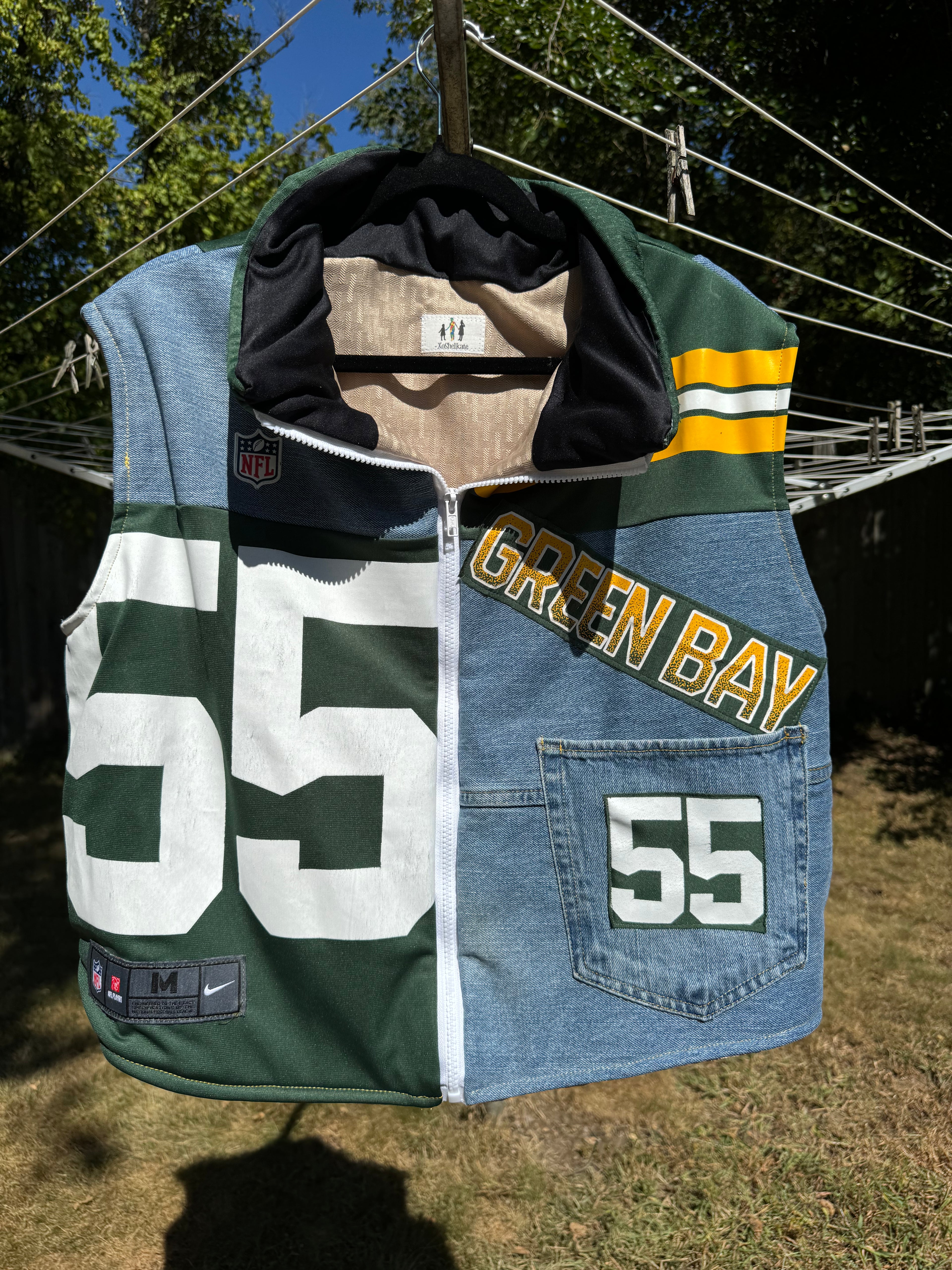 Greenbay Packers Denim Vest